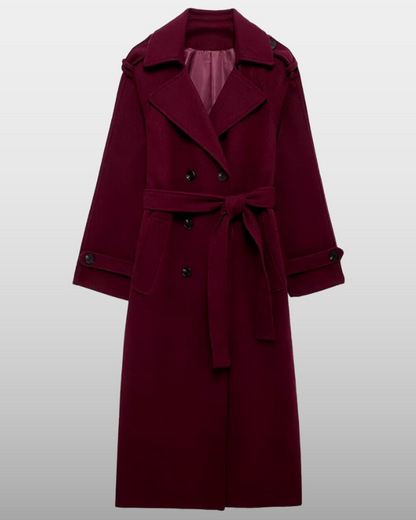 Billie | Burgundy Trench Coat