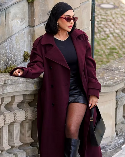 Billie | Burgundy Trench Coat